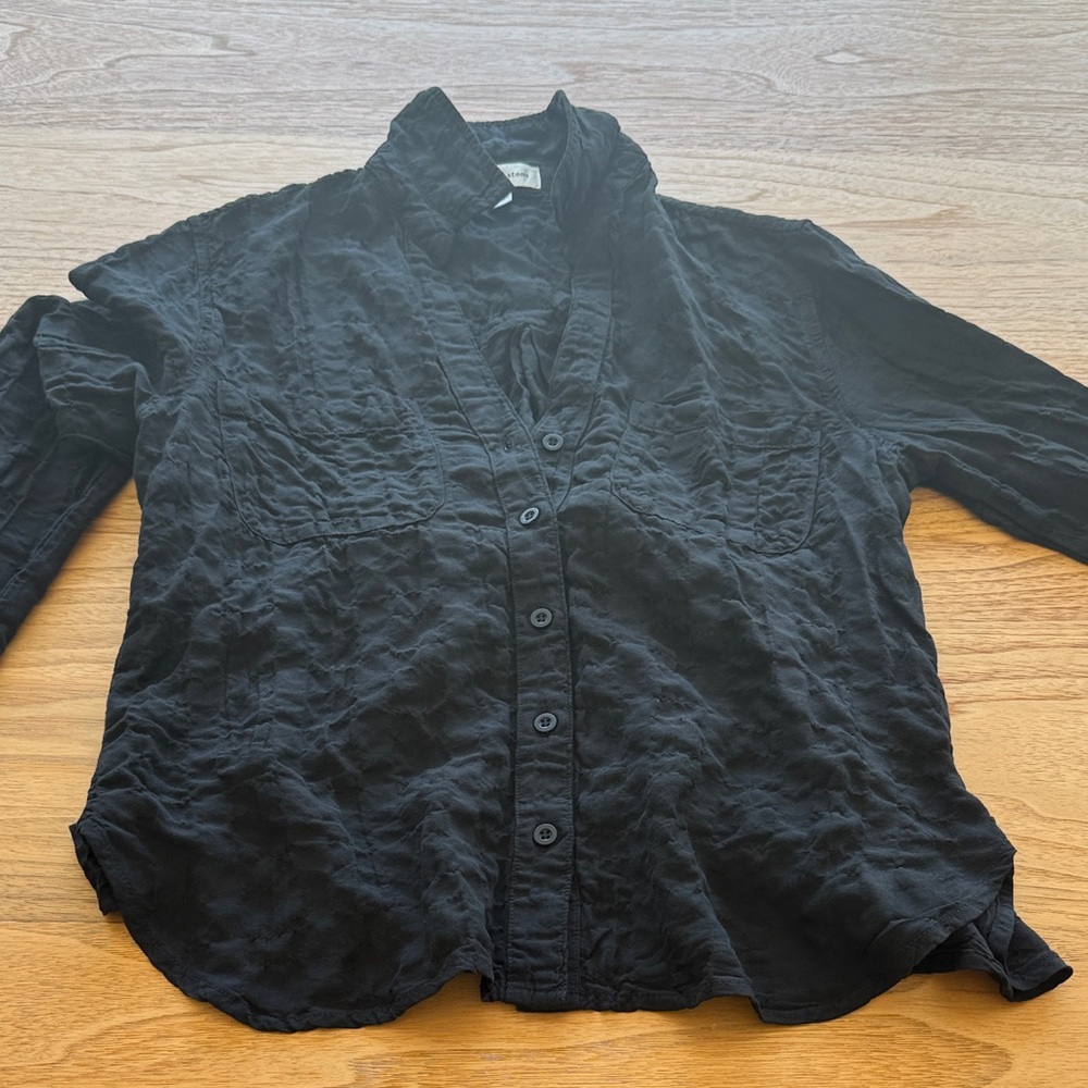 Black Button-Up Shirt